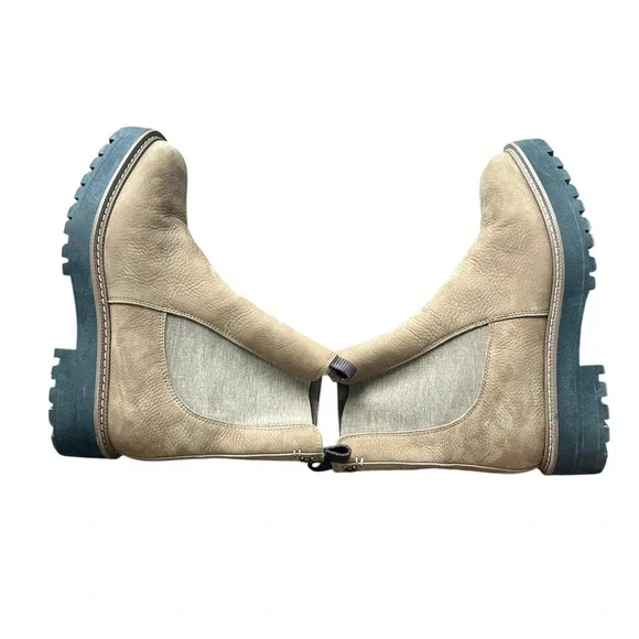 Sam Edelman Tan Ankle Boots with Elastic Panels - Picture 8 of 8